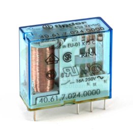 Finder 40.61.7.024.0000 Electromechanical Relay Sensitive coil 24 VDC