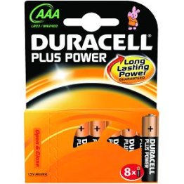 DURACELL PLUS POWER stack AAA Ministyle - Pack of 8 pieces