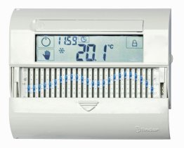 Programmable Thermostat Slide Touchscreen Finder White