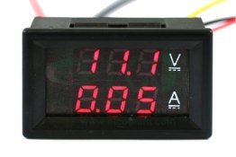 Double Display Instrument Voltmeter 0-30V Ammeter 0-5A DC