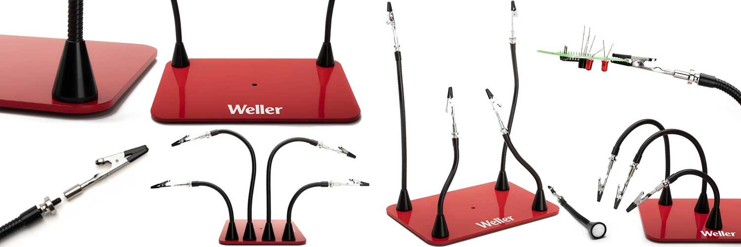 Weller WLACCHHM Supporto Terza Mano con 4 Bracci magnetici regolabili - applicazioni