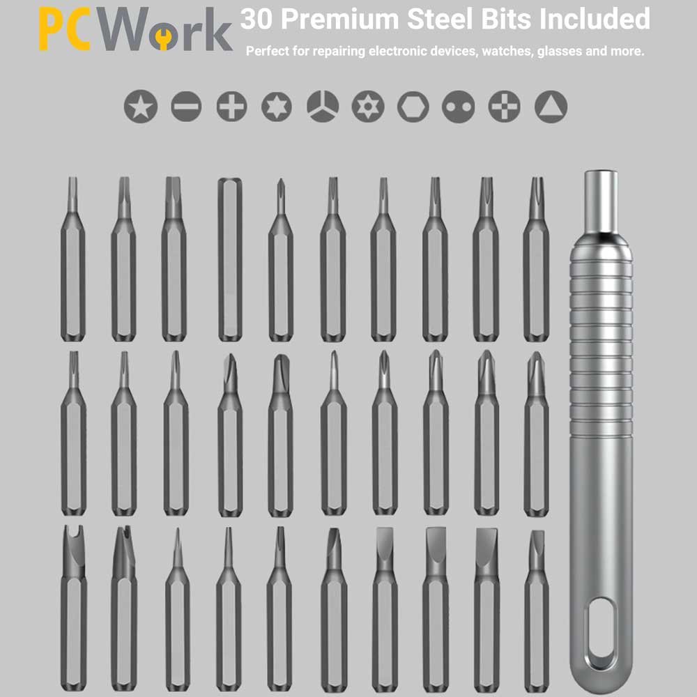 PCW08A Set Cacciaviti di Precisione Professionali 30in1