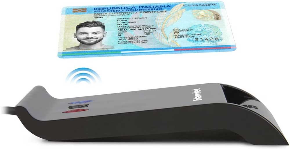Lettore di Smart Card USB Contactless NFC per Carta Identità Elettronica