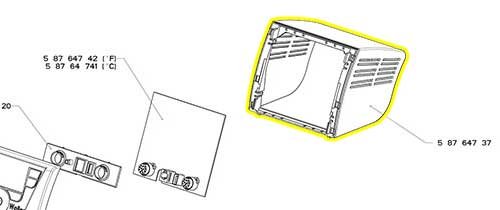 Weller T0058764737 Rivestimento Superiore Unità Weller WX