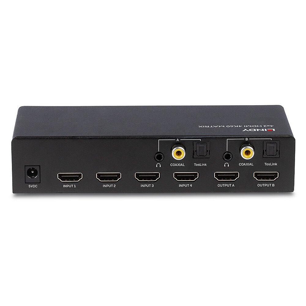 Lindy 38084 Switch Matrice Video HDMI 4x2 4K60