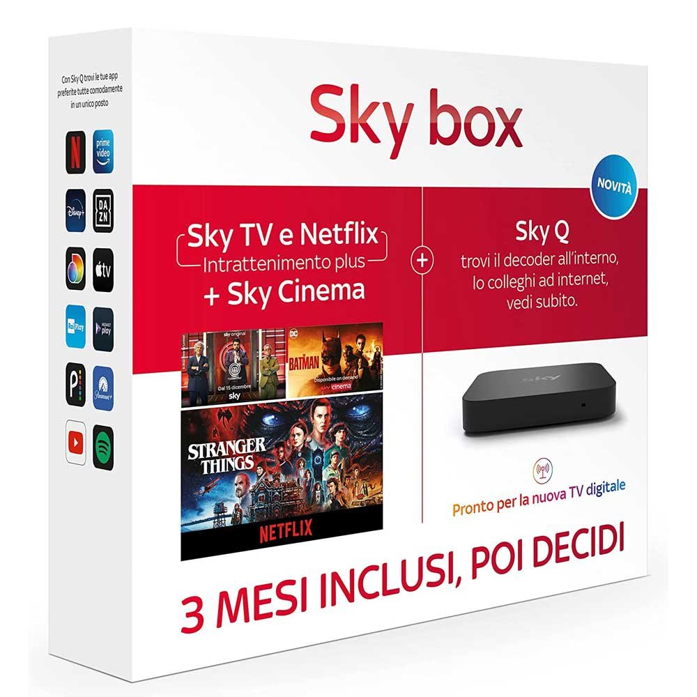 Prepagato SKY BOX 3 mesi Cinema + Netflix
