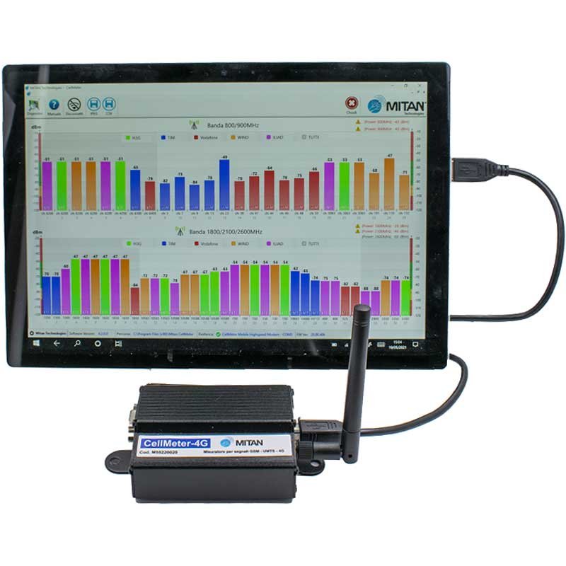 Mitan Cellmeter 4G strumento per misurazione Operatori reti GSM/UMTS/4G M55220020