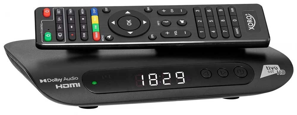 XORO HRS8830 Ricevitore Decoder Satellitare Tivusat HD con Tessera Tivùsat
