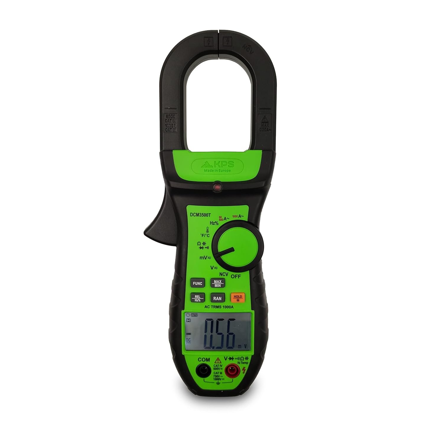 560KPS-DCM3500T - KPS-DCM3500T Pinza amperometrica AC TRMS 1000A con temperatura