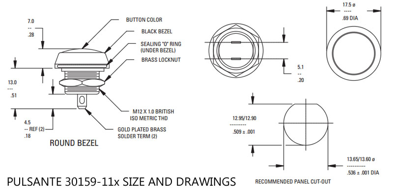 ITW SWITCHES 30159-11x DRAWINGS