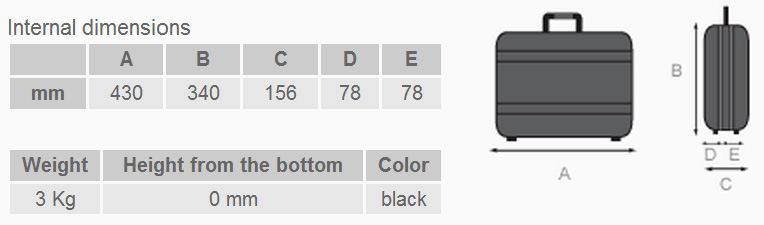 Boxer 170 - Dimensioni e peso